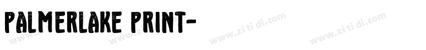 Palmerlake Print字体转换